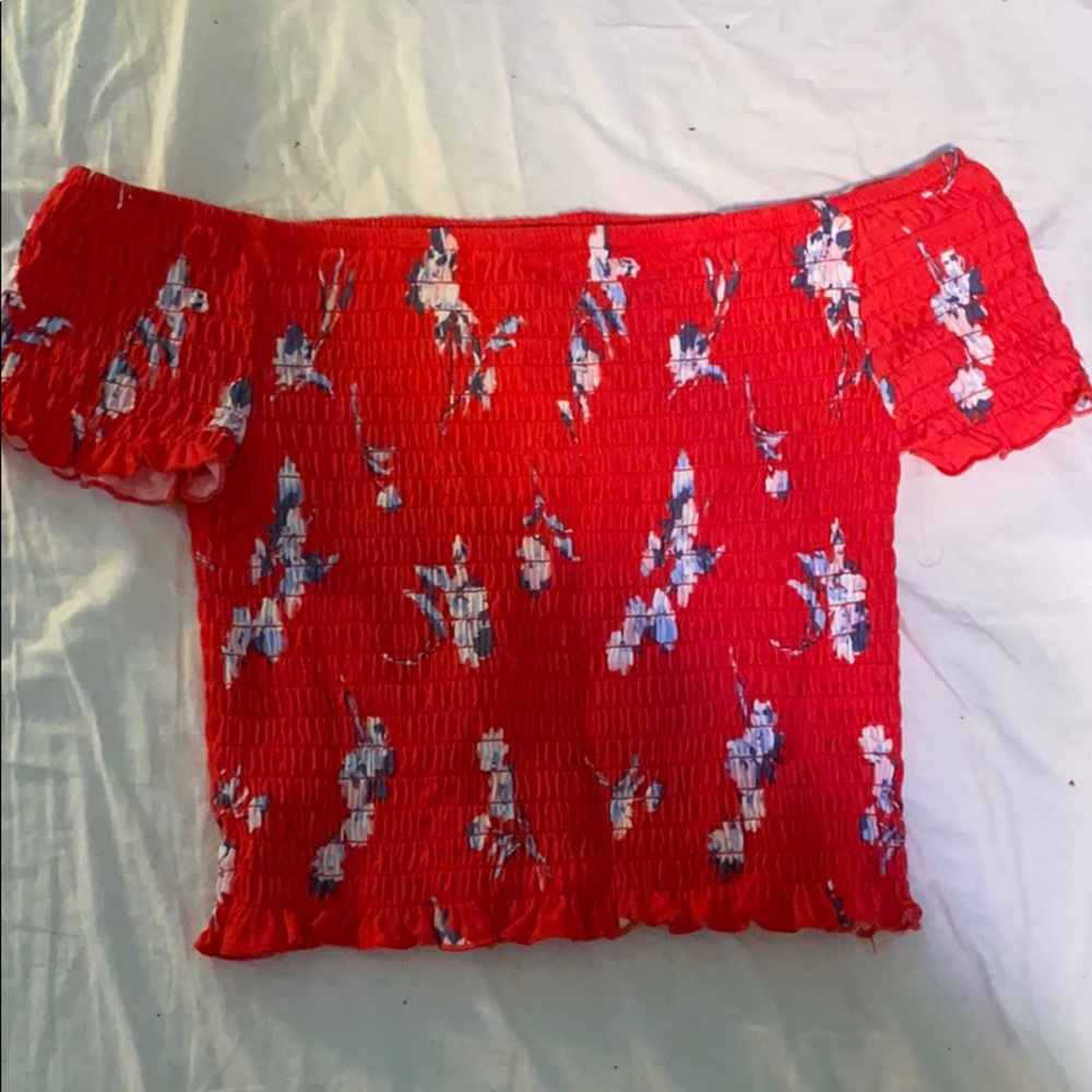 cute off the shoulder crop top